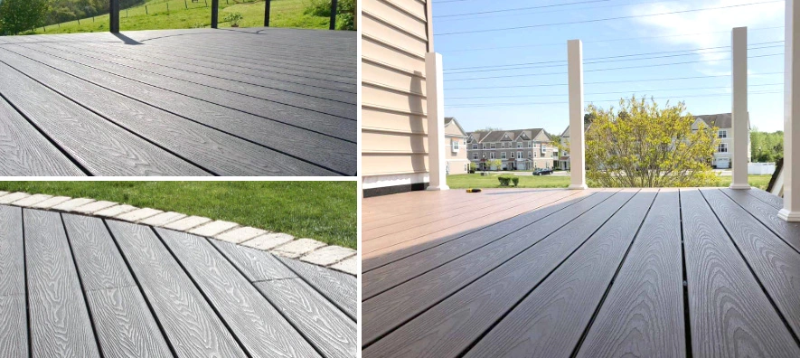New Generation Co-Extruded Solid 3d Embossed Outdoor Environment-Friendly Wpc Decking