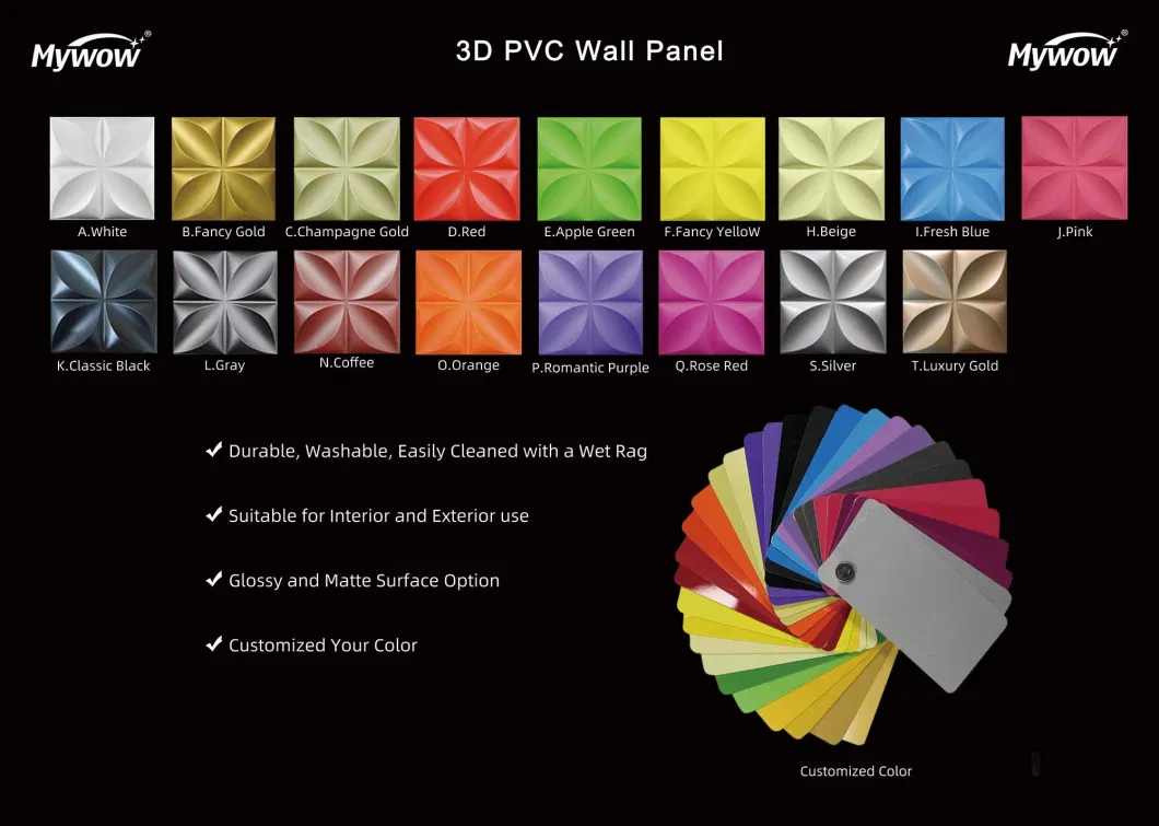 OEM Packing Wall Art 3D Wall Panel PVC Ceiling Home Decoration