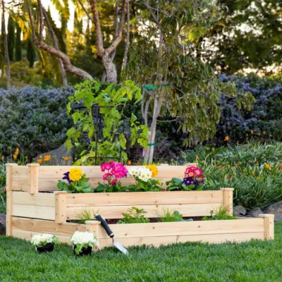 5 Types Fir Wood Garden Bed Resists Rotting Backyard Patio Grow Flowers Vegetable Raised Garden Planting Box