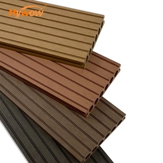 Easy Install Exterior Decking Floor WPC Square Hollow Decking Composite Outdoor WPC Composite Decking