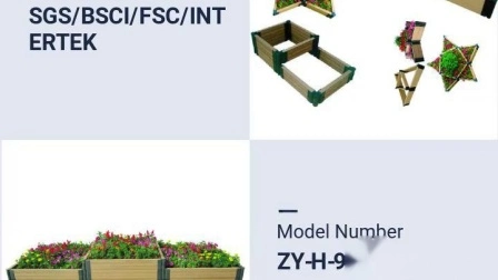 Flower Box Weather Resistant Flower Bed Home Garden Shopping Mall Decoration WPC Flower Pots